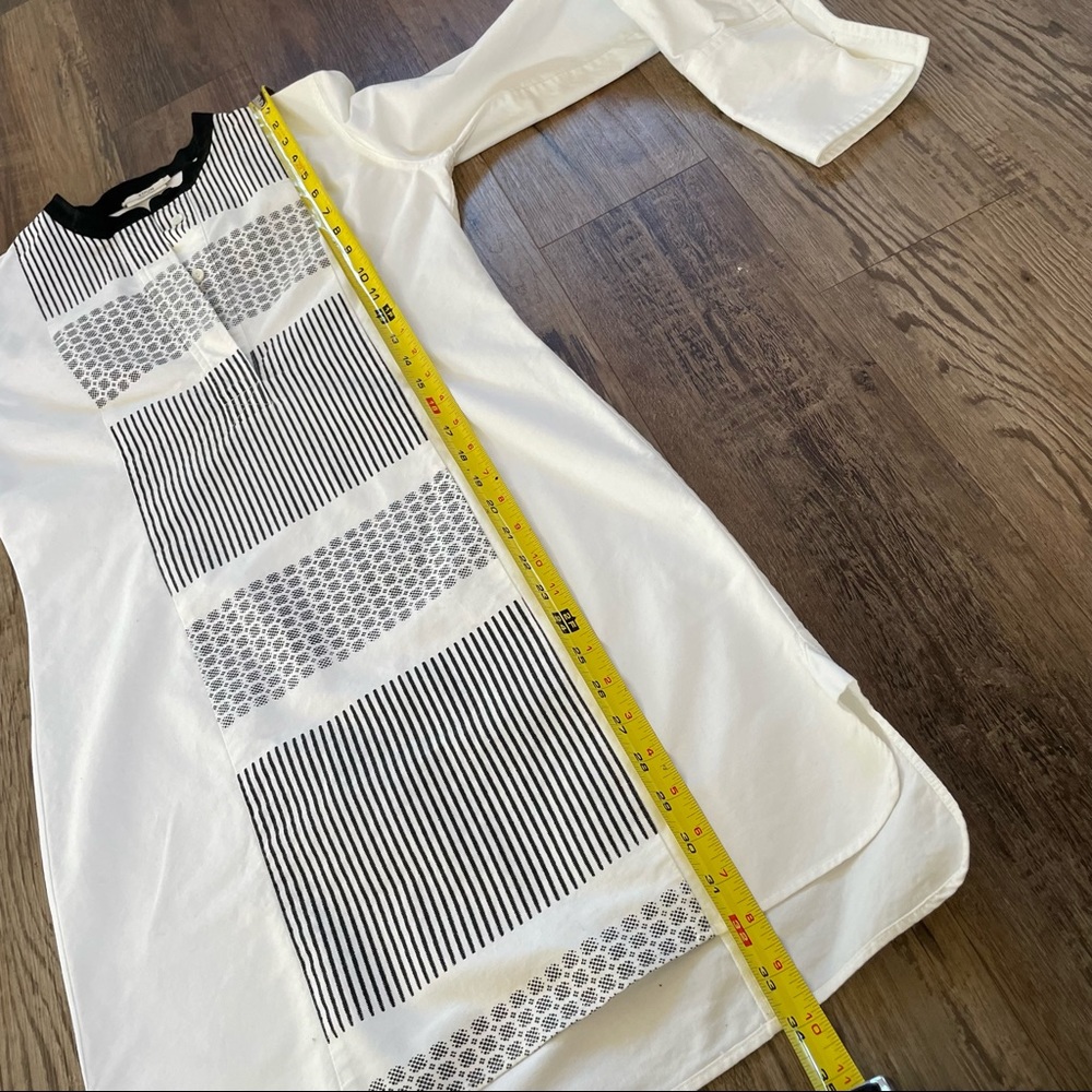 Edun Grid Print Tunic Xs - image 8